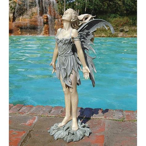 99 Fairy Garden Statue Outdoor Decoration, Waterproof Resin Solar Light Garden Angel Statue, Garden Art Sculpture. . Large fairy garden statues